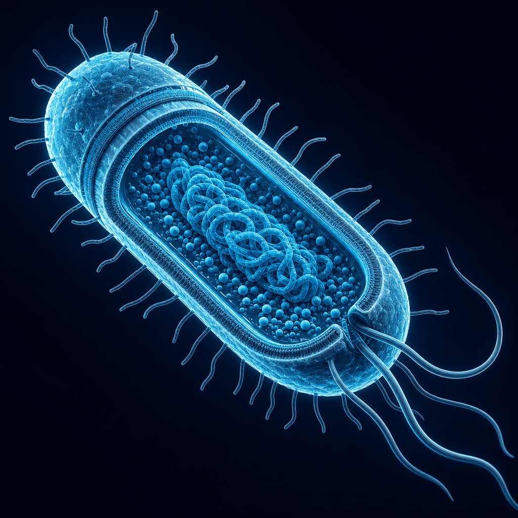 Bacterium anatomical diagram